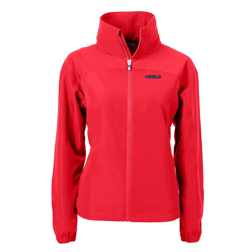 San Francisco 49ers Cutter & Buck Women's Charter Eco Recycled Full-Zip Jacket - Red cheap