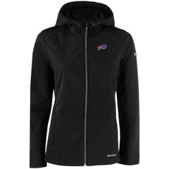 Buffalo Bills Cutter & Buck Women's Evoke Eco Softshell Recycled Full-Zip Hooded Jacket - Black on sale