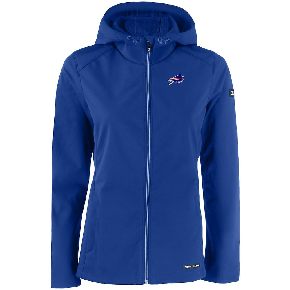 Buffalo Bills Cutter & Buck Women's Evoke Eco Softshell Recycled Full-Zip Hooded Jacket - Royal on sale