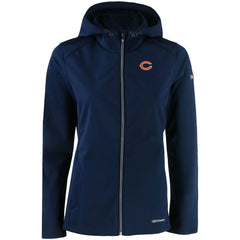 Chicago Bears Cutter & Buck Women's Evoke Eco Softshell Recycled Full-Zip Hooded Jacket - Navy sale