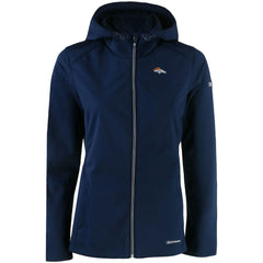 Denver Broncos Cutter & Buck Women's Evoke Eco Softshell Recycled Full-Zip Hooded Jacket - Navy online