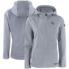 New Orleans Saints Cutter & Buck Women's Evoke Eco Softshell Recycled Full-Zip Hooded Jacket - Gray outlet