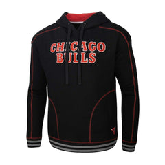 Chicago Bulls Stadium Essentials Baseline Pullover Hoodie - Black shop