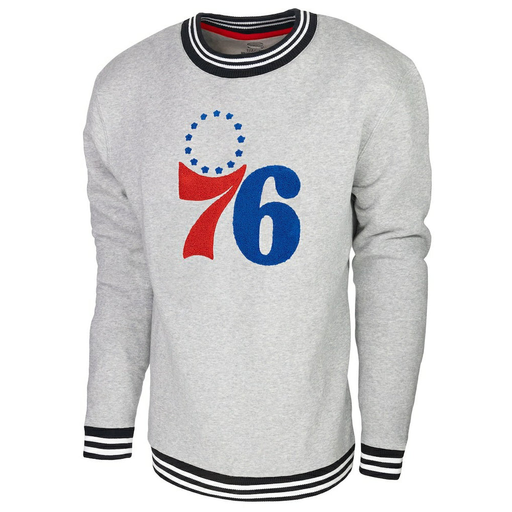 Philadelphia 76ers Stadium Essentials Club Level Pullover Sweatshirt - Heather Gray cheap
