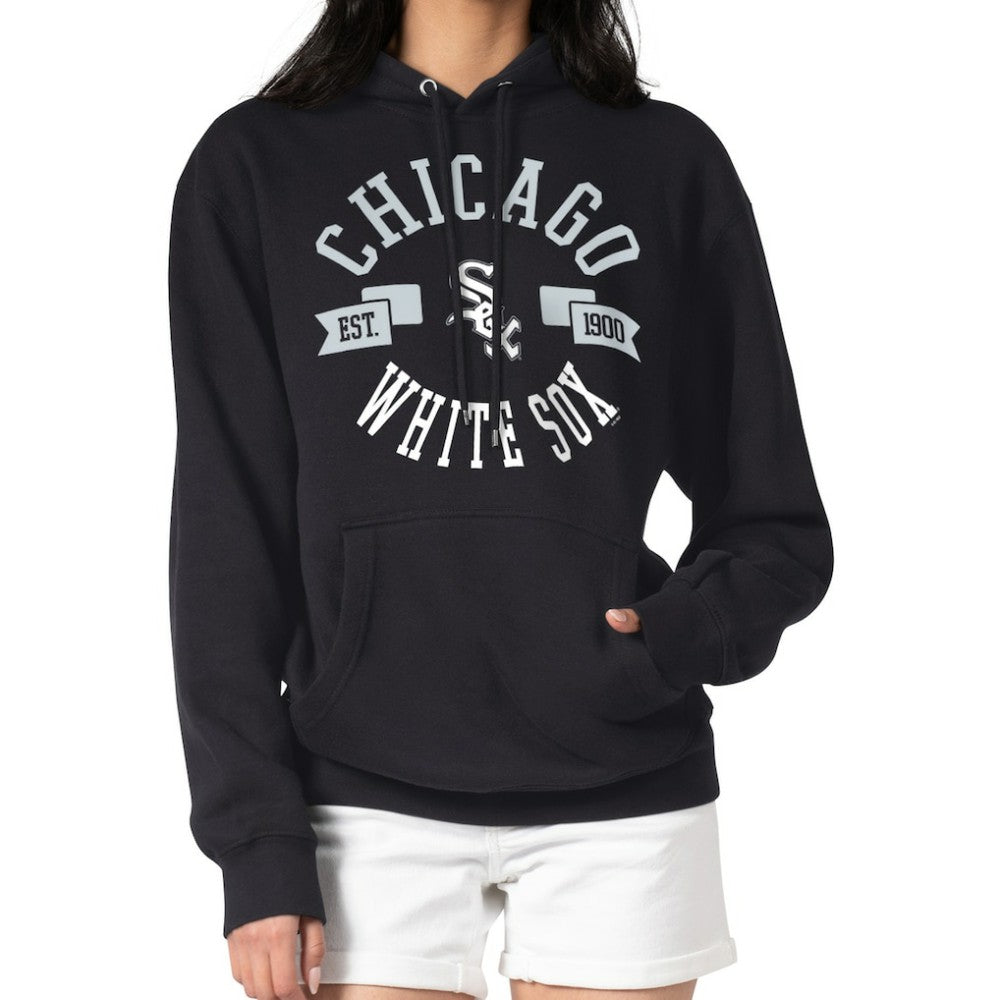 Chicago White Sox G-III 4Her by Carl Banks Women's City Graphic Pullover Hoodie - Black