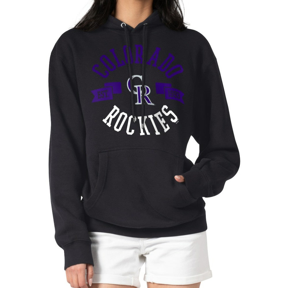 Colorado Rockies G-III 4Her by Carl Banks Women's City Graphic Pullover Hoodie - Black