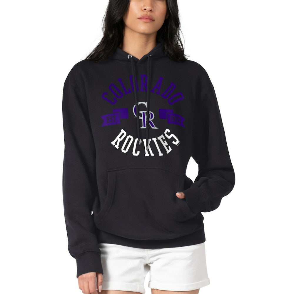 Colorado Rockies G-III 4Her by Carl Banks Women's City Graphic Pullover Hoodie - Black