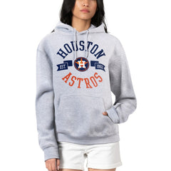 Houston Astros G-III 4Her by Carl Banks Women's City Graphic Pullover Hoodie - Heather Gray
