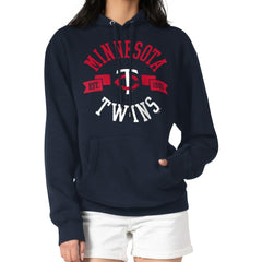 Minnesota Twins G-III 4Her by Carl Banks Women's City Graphic Pullover Hoodie - Navy