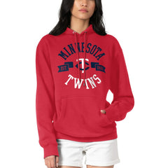 Minnesota Twins G-III 4Her by Carl Banks Women's City Graphic Pullover Hoodie - Red