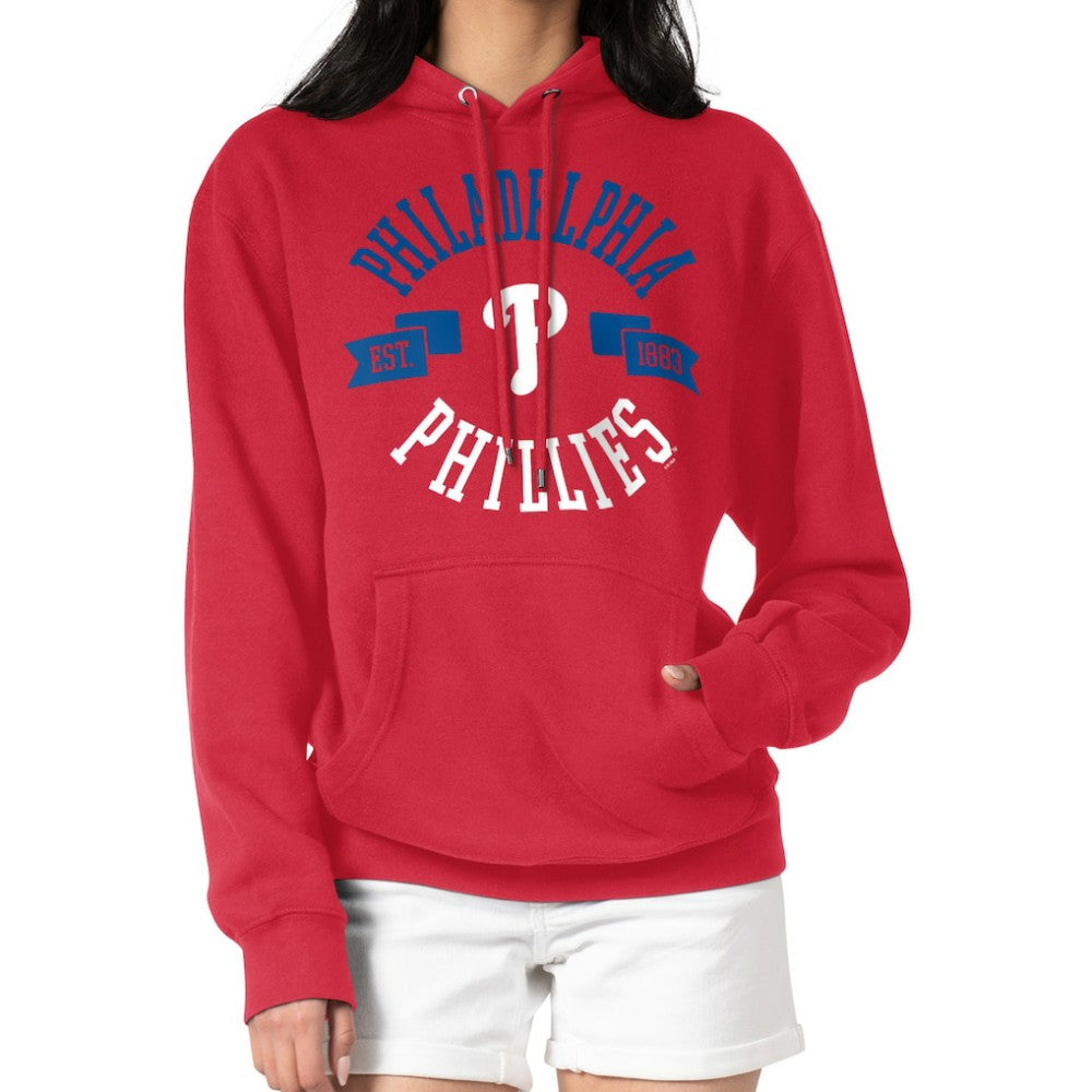 Philadelphia Phillies G-III 4Her by Carl Banks Women's City Graphic Pullover Hoodie - Red