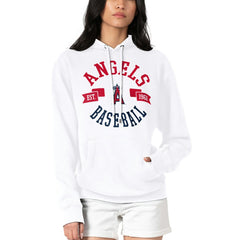 Los Angeles Angels G-III 4Her by Carl Banks Women's City Graphic Pullover Hoodie - White