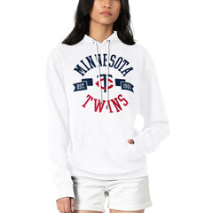 Minnesota Twins G-III 4Her by Carl Banks Women's City Graphic Pullover Hoodie - White