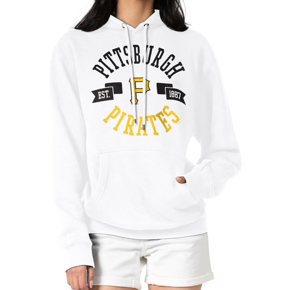 Pittsburgh Pirates G-III 4Her by Carl Banks Women's City Graphic Pullover Hoodie - White