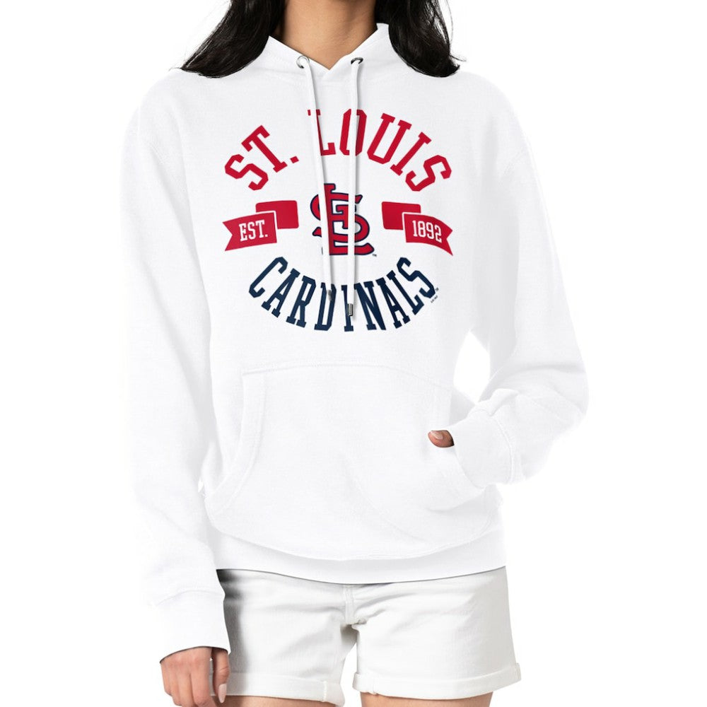 St. Louis Cardinals G-III 4Her by Carl Banks Women's City Graphic Pullover Hoodie - White