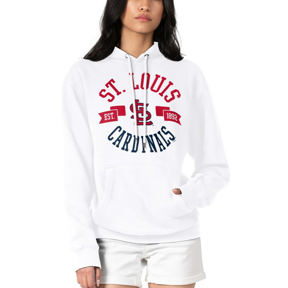 St. Louis Cardinals G-III 4Her by Carl Banks Women's City Graphic Pullover Hoodie - White