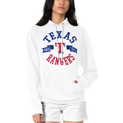 Texas Rangers G-III 4Her by Carl Banks Women's City Graphic Pullover Hoodie - White