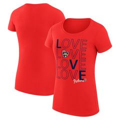 Florida Panthers G-III 4Her by Carl Banks Women's Super-Slim Fit Lightweight Hockey Love T-Shirt Red