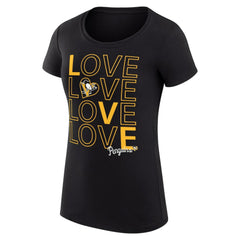 Pittsburgh Penguins G-III 4Her by Carl Banks Women's Super-Slim Fit Lightweight Hockey Love T-Shirt Black