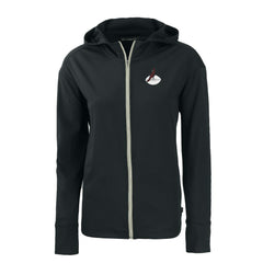 Arizona Cardinals Cutter & Buck Women's Throwback Daybreak Eco Recycled Half-Zip Hoodie - Black sale