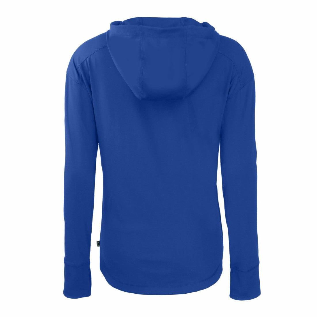 Denver Broncos Cutter & Buck Women's Throwback Daybreak Eco Recycled Half-Zip Hoodie - Blue on sale