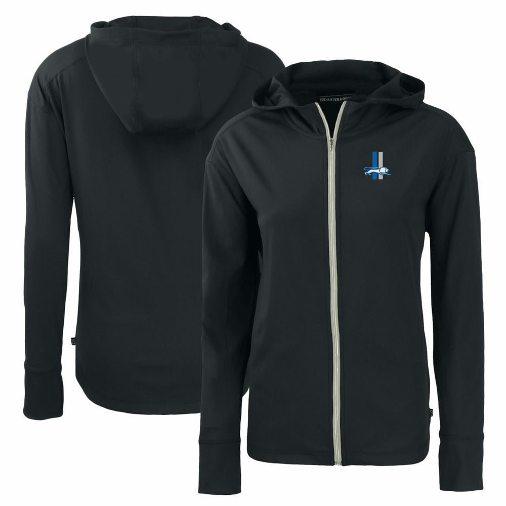 Detroit Lions Cutter & Buck Women's Throwback Daybreak Eco Recycled Half-Zip Hoodie - Black online