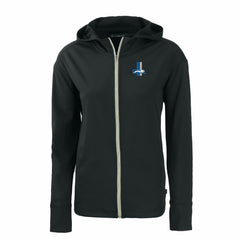Detroit Lions Cutter & Buck Women's Throwback Daybreak Eco Recycled Half-Zip Hoodie - Black online