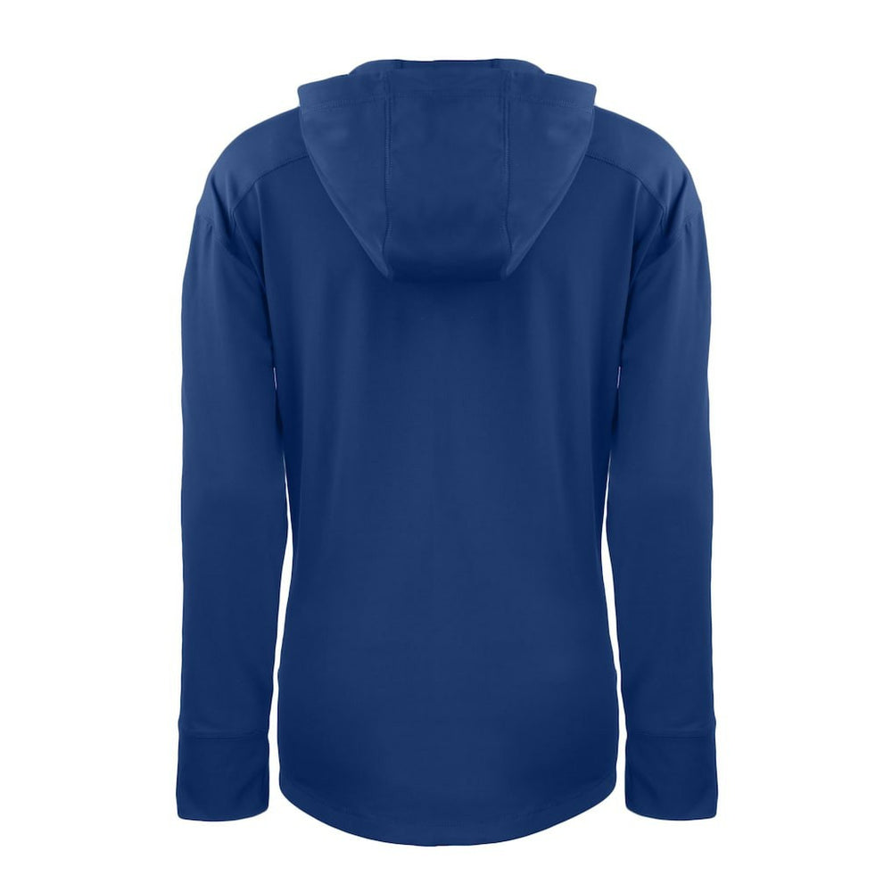 Buffalo Bills Cutter & Buck Women's Throwback Daybreak Eco Recycled Half-Zip Hoodie - Royal for sale