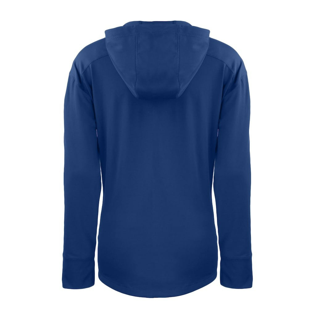 Seattle Seahawks Cutter & Buck Women's Throwback Daybreak Eco Recycled Half-Zip Hoodie - Blue sale