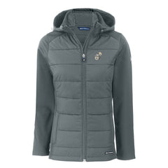 New Orleans Saints Cutter & Buck Women's Throwback Evoke Hybrid Eco Softshell Recycled Full-Zip Hoodie Jacket - Gray discount