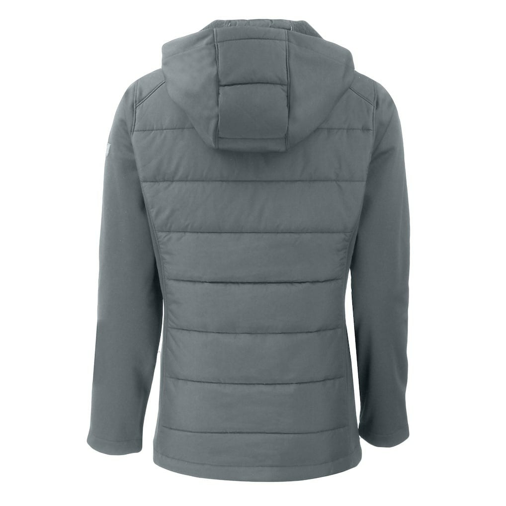 New Orleans Saints Cutter & Buck Women's Throwback Evoke Hybrid Eco Softshell Recycled Full-Zip Hoodie Jacket - Gray discount