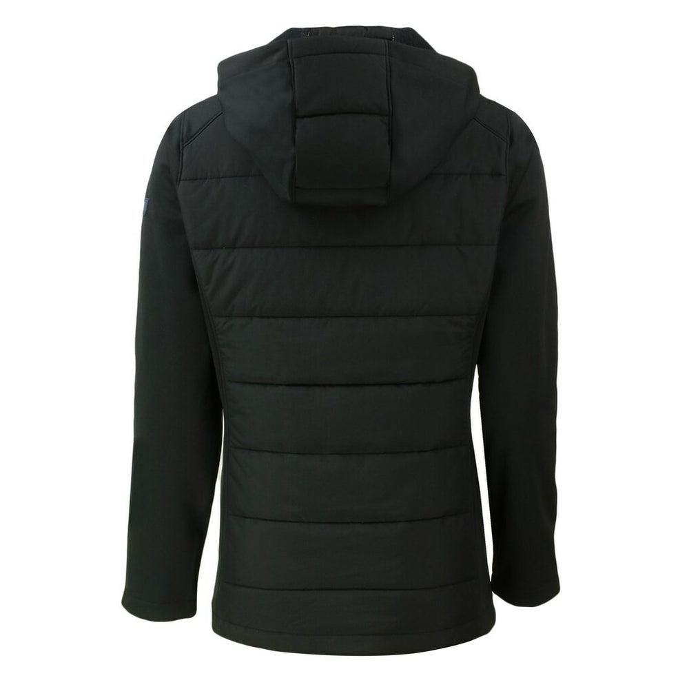 San Francisco 49ers Cutter & Buck Women's Throwback Evoke Hybrid Eco Softshell Recycled Full-Zip Hoodie Jacket - Black sale