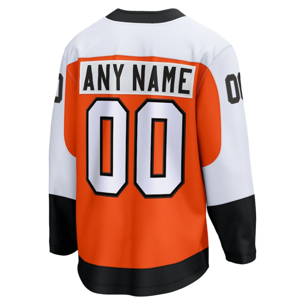 Philadelphia Flyers Fanatics Home Breakaway Custom Jersey Orange