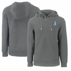 Detroit Lions Cutter & Buck Throwback Roam Eco Half-Zip Recycled Pullover Hoodie - Gray discount