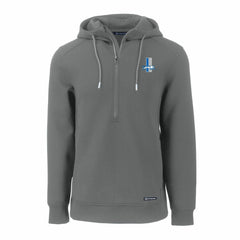 Detroit Lions Cutter & Buck Throwback Roam Eco Half-Zip Recycled Pullover Hoodie - Gray discount