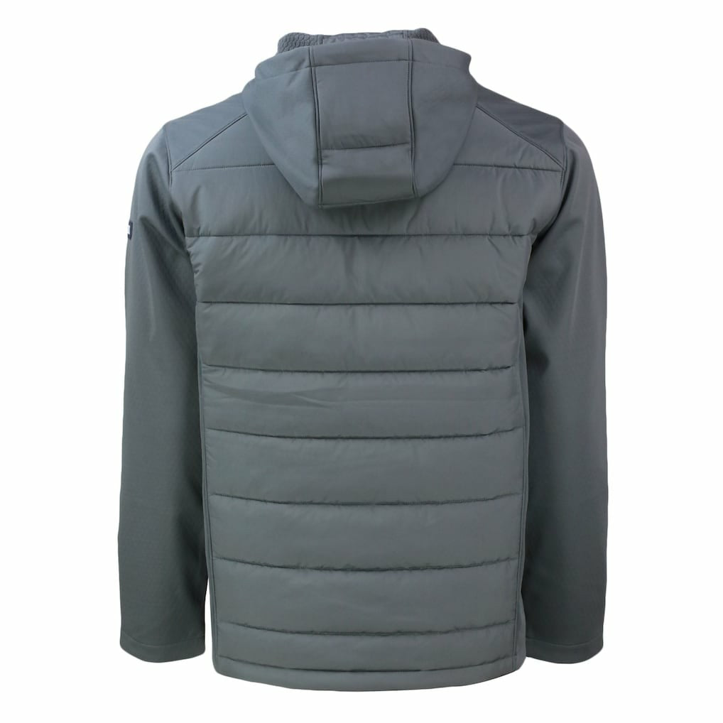 Buffalo Bills Cutter & Buck Throwback Evoke Hybrid Eco Softshell Recycled Full-Zip Hoodie Jacket - Gray sale