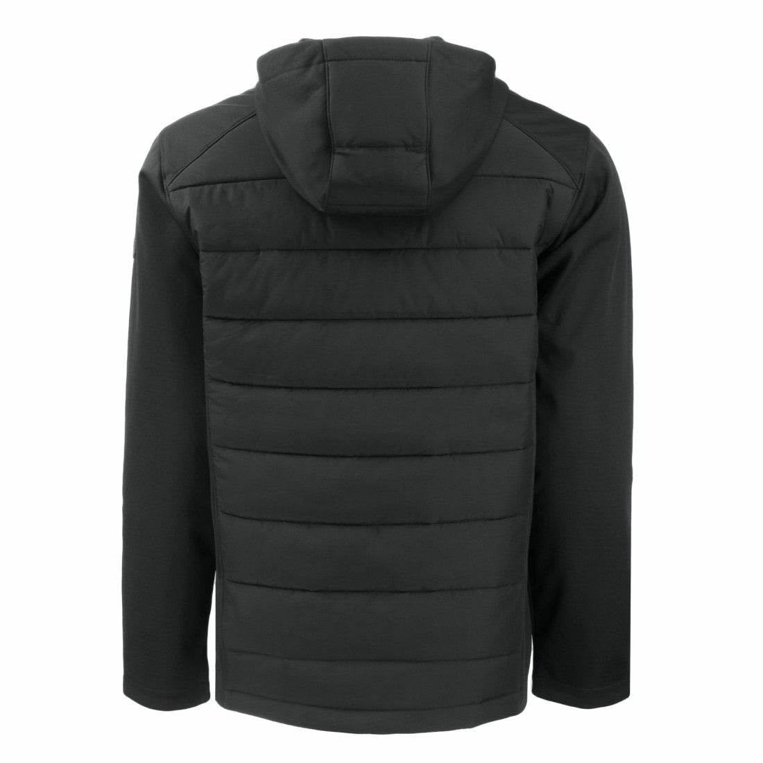 Detroit Lions Cutter & Buck Throwback Evoke Hybrid Eco Softshell Recycled Full-Zip Hoodie Jacket - Black on sale