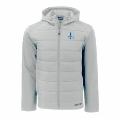 Detroit Lions Cutter & Buck Throwback Evoke Hybrid Eco Softshell Recycled Full-Zip Hoodie Jacket - Gray on sale