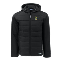 Green Bay Packers Cutter & Buck Throwback Evoke Hybrid Eco Softshell Recycled Full-Zip Hoodie Jacket - Black sale