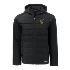 Pittsburgh Steelers Cutter & Buck Throwback Evoke Hybrid Eco Softshell Recycled Full-Zip Hoodie Jacket - Black on sale