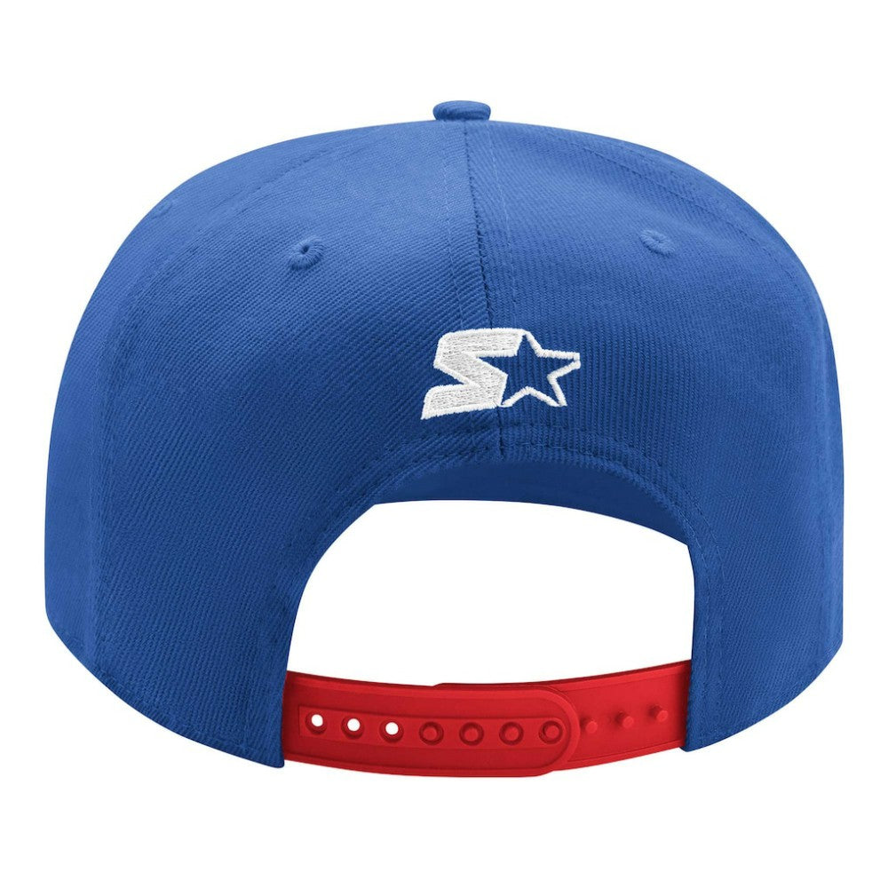 New York Rangers Starter Arch Logo Two-Tone Snapback Hat Blue/Red