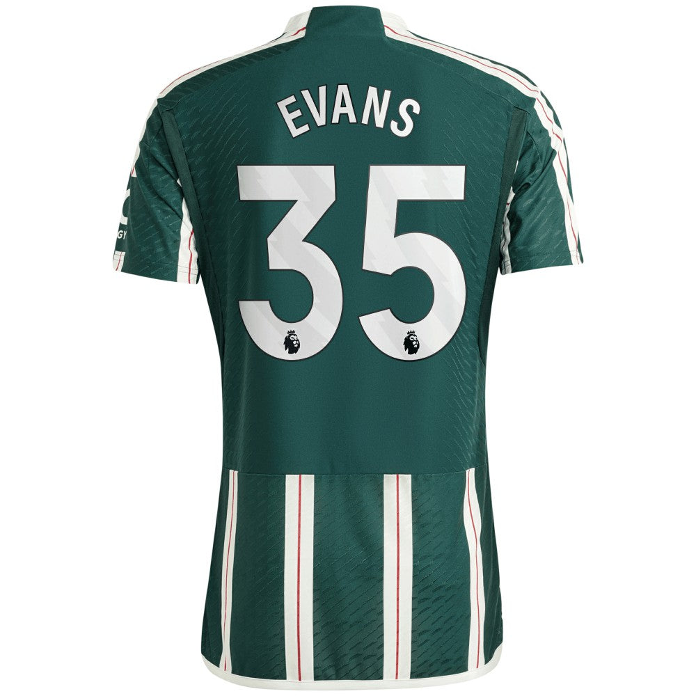 Jonny Evans Manchester United 2023/24 Away Player Jersey – Green | Adidas on sale