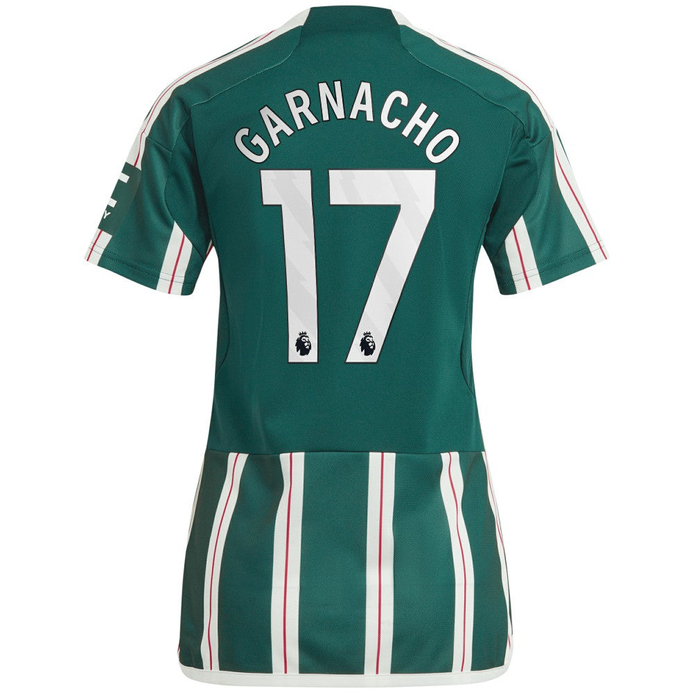 Alejandro Garnacho Manchester United Women's 2023/24 Away Replica Player Jersey – Green | Adidas outlet