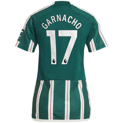 Alejandro Garnacho Manchester United Women's 2023/24 Away Replica Player Jersey – Green | Adidas outlet