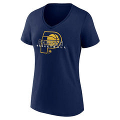 Indiana Pacers Women's Stellar Personalized Name & Number V-Neck T-Shirt - Navy outlet