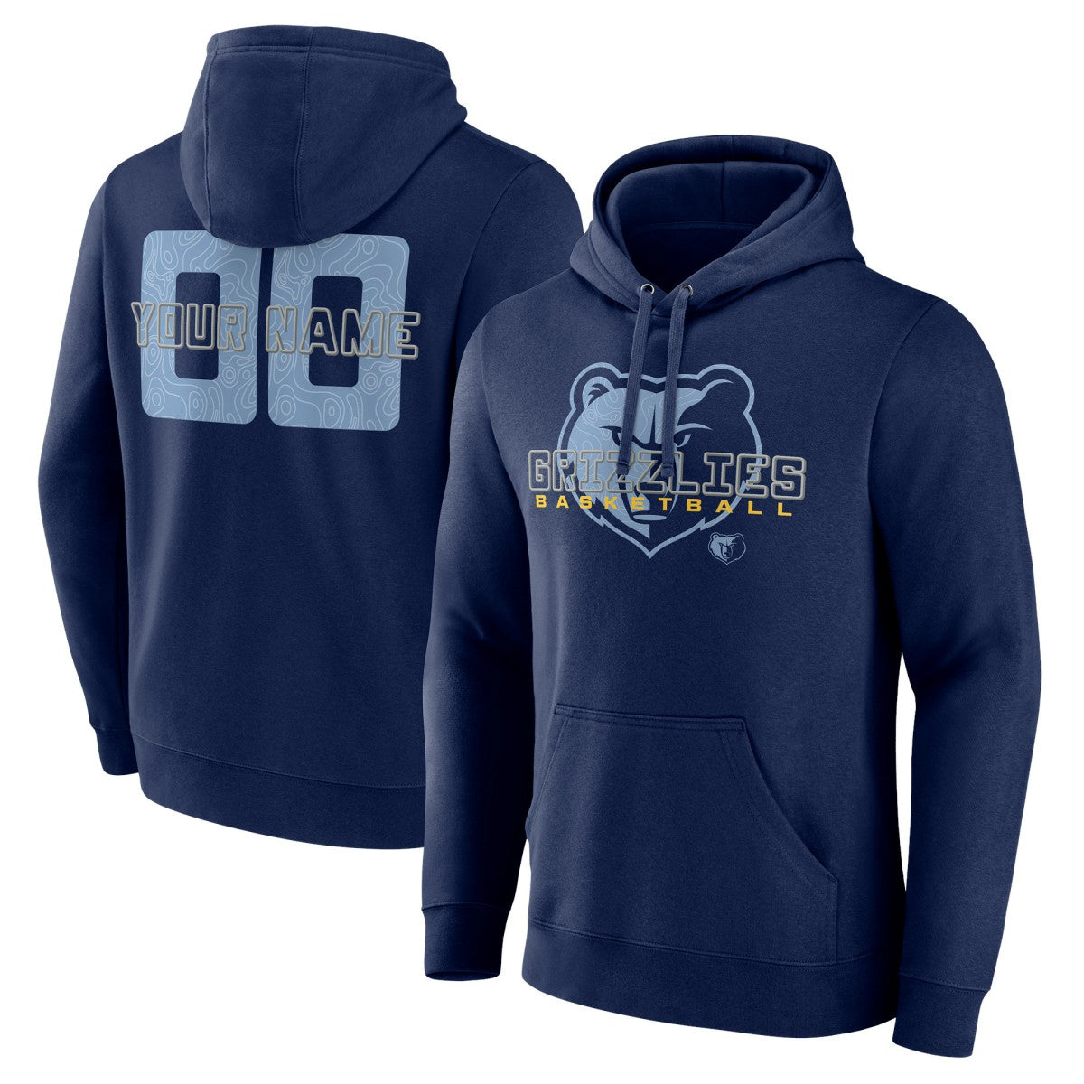 Memphis Grizzlies Stellar Personalized Name & Number Pullover Hoodie - Navy cheap