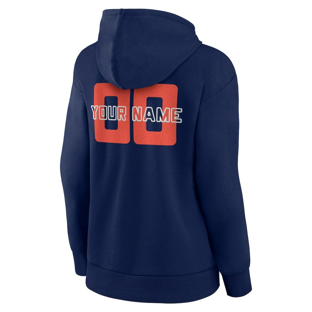 Oklahoma City Thunder Women's Stellar Personalized Name & Number Pullover Hoodie - Navy shop