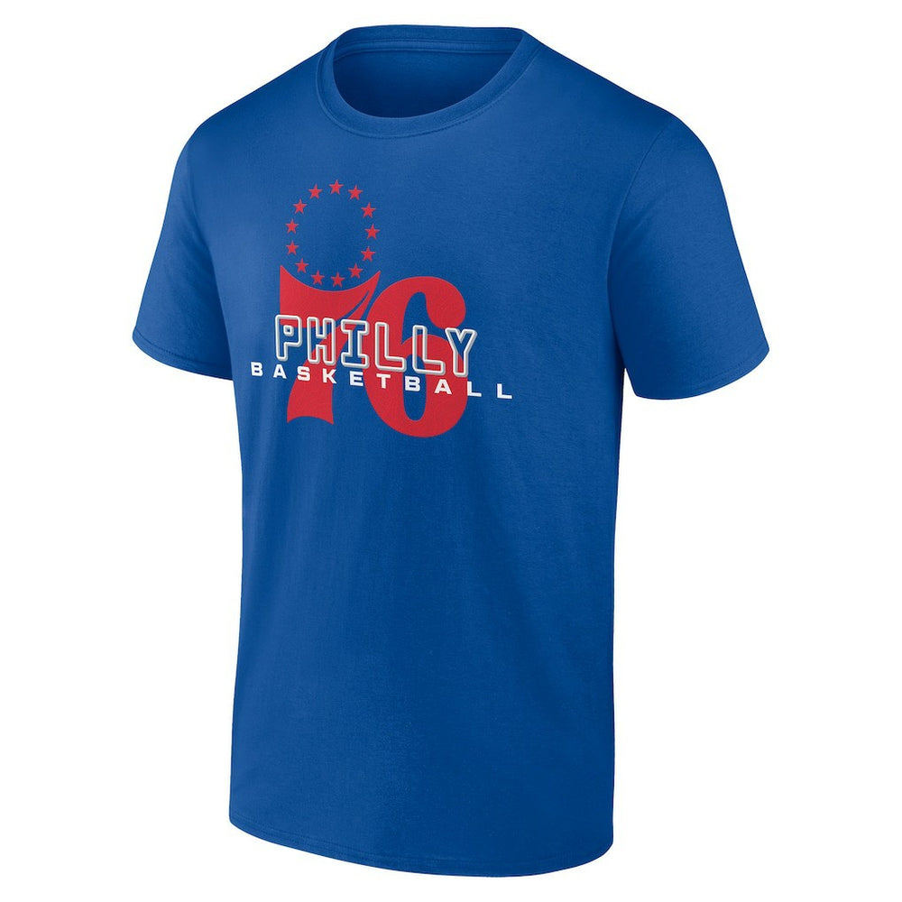 Philadelphia 76ers Stellar Personalized Name & Number T-Shirt - Royal outlet