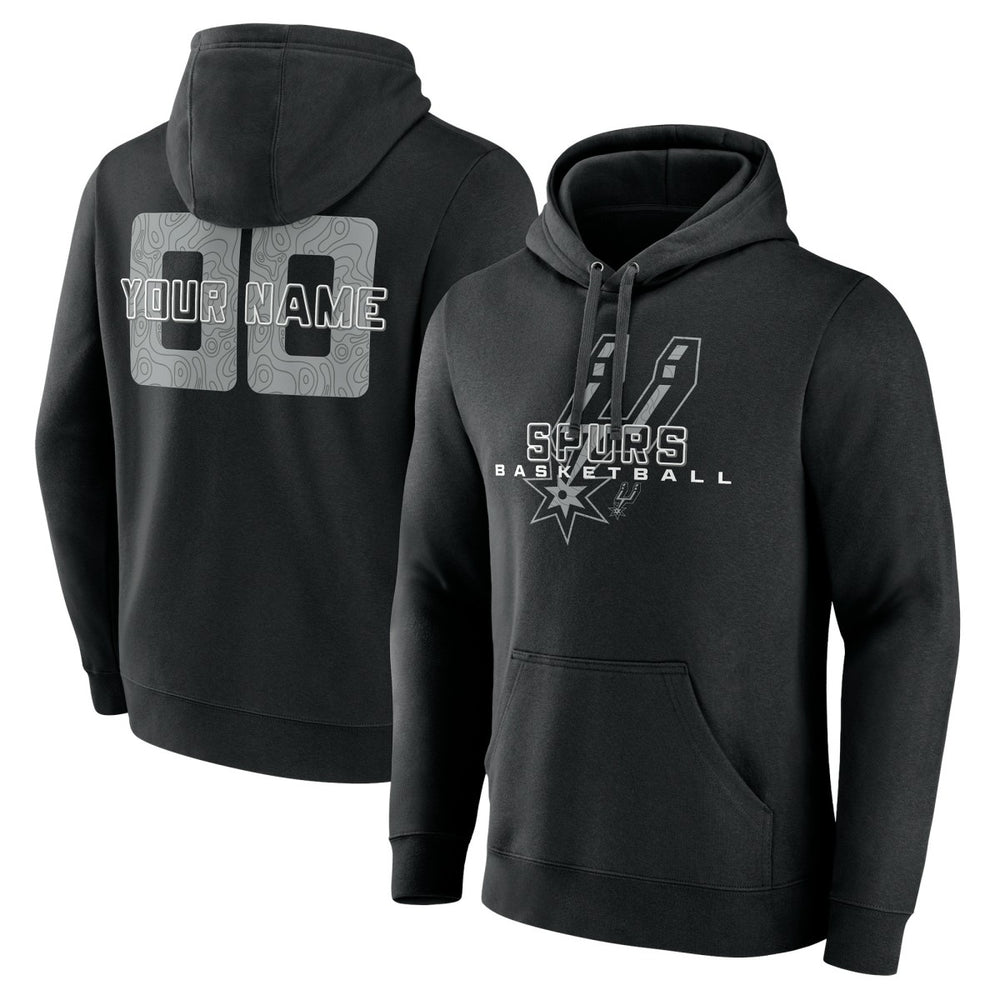 San Antonio Spurs Stellar Personalized Name & Number Pullover Hoodie - Black discount