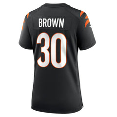 Chase Brown Cincinnati Bengals Women's Team Game Jersey - Black | Nike sale